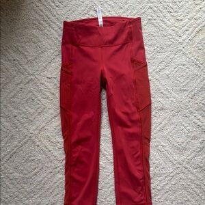 Lululemon Athletica Cherry Red Leggings